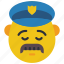 cop, emojis, first, man, moustache, police, sad 