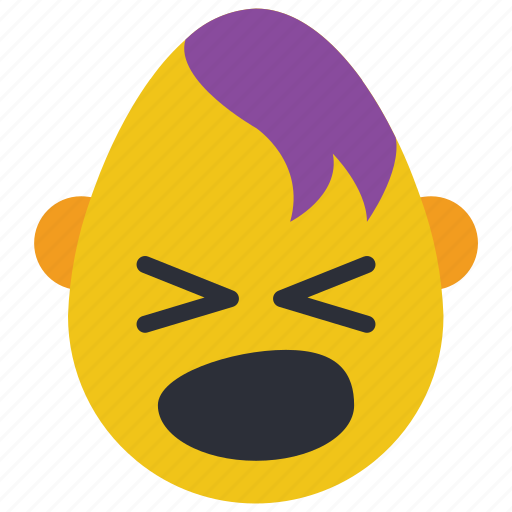 Emo, emojis, first, goth, hair, scream, shout icon - Download on Iconfinder