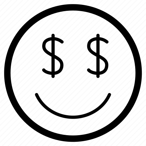Emoji, emoticon, face, greedy, money, smile icon - Download on Iconfinder