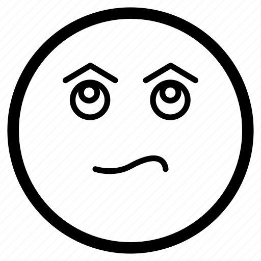 Doubt, emoji, emoticon, face, sceptic, skeptical icon - Download on Iconfinder