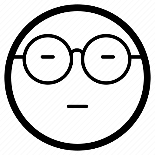 Clever, emoji, emoticon, face, glasses, smart icon - Download on Iconfinder