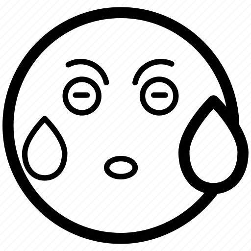 Emoji, emoticon, emotion, sweat, sweating icon - Download on Iconfinder