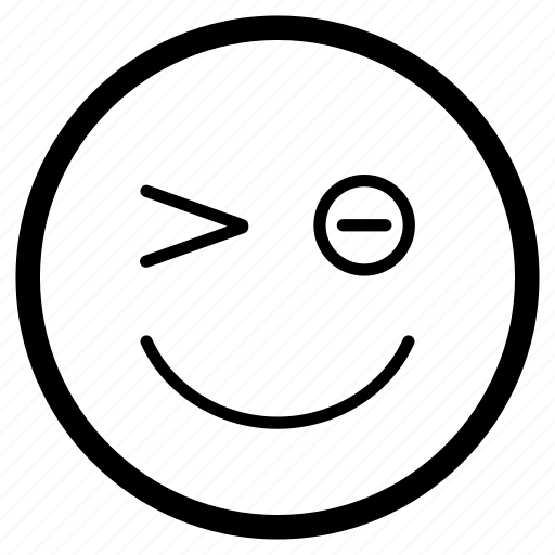 Emoji, emoticon, face, smiley, wink, winking icon - Download on Iconfinder