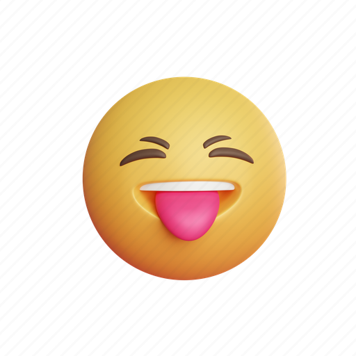 Tease, 3d, tongue, show tongue, face, smile, emoji 3D illustration - Download on Iconfinder