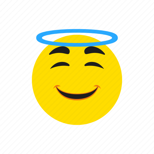 Angel, holy, emoji, emoticon icon - Download on Iconfinder
