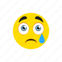 sad, worried, emoji, emoticon
