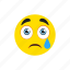 sad, worried, emoji, emoticon 