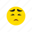 depressed, sad, emoji, emoticon 