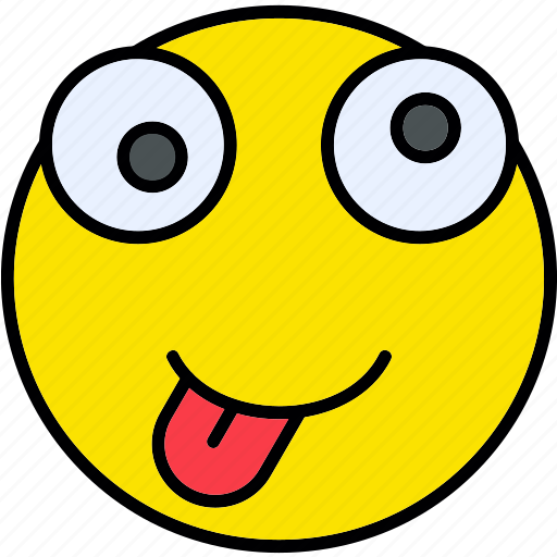 Crazy, emojis, emoji, emote, emoticon, emoticons icon - Download on Iconfinder