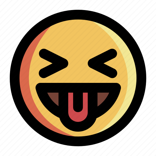 Emoticon, expression, face, joke, laugh, smiley, tease icon - Download on Iconfinder