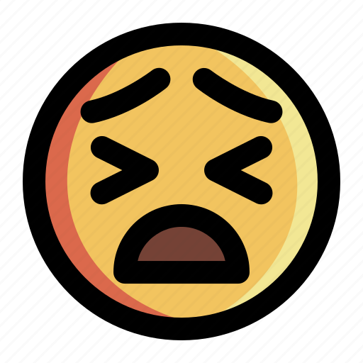 Emoji, emoticon, expression, face, feeling, smiley, tired icon - Download on Iconfinder