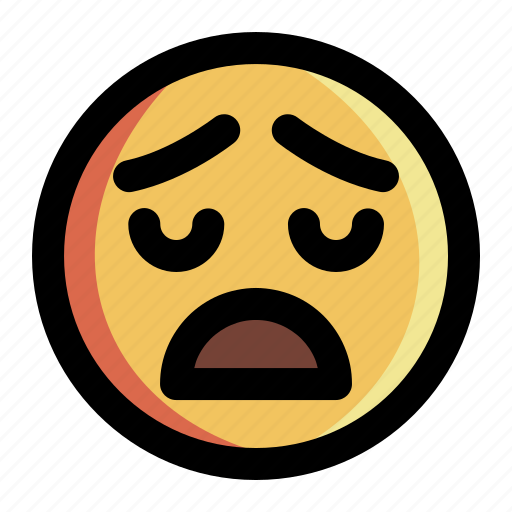 Emoji, emoticon, expression, face, feeling, smiley, tired icon - Download on Iconfinder