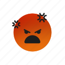 angry, face, expression, emoji, emoticons, feeling