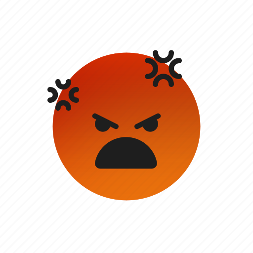 Angry, face, expression, emoji, emoticons, feeling icon - Download on Iconfinder