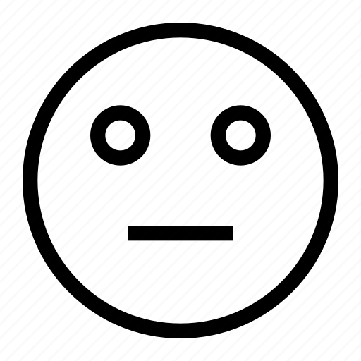 Meh, emoji, emoticon, face, expression icon - Download on Iconfinder