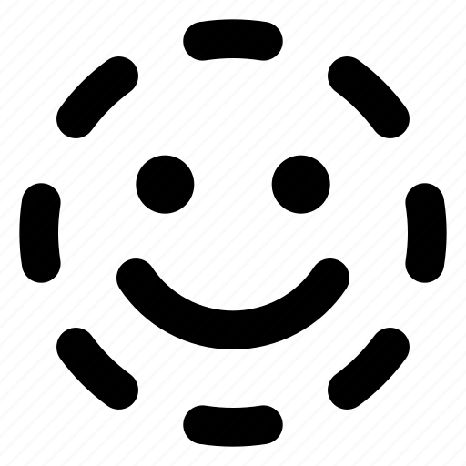 Smile, dash, emoji, emoticon, emotion, expression, face icon - Download on Iconfinder