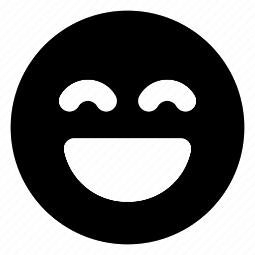 Happy, emoji, emoticon, emotion, expression, laugh, satisfied icon - Download on Iconfinder