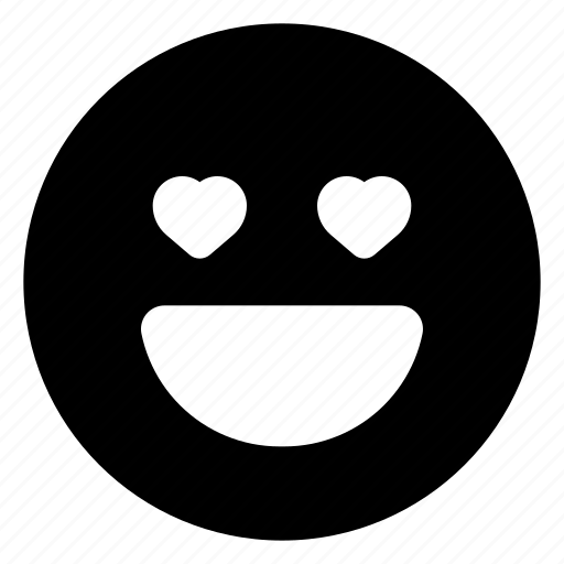 Heart, eyes, emoji, emoticon, emotion, expression, happy icon - Download on Iconfinder