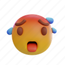hot, emoji, emoticon, sign, heat, yellow, red, expression, face