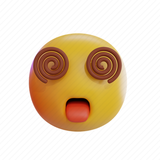 Dizzy, emoji, emoticon, cartoon, face, expression, emotion icon - Download on Iconfinder