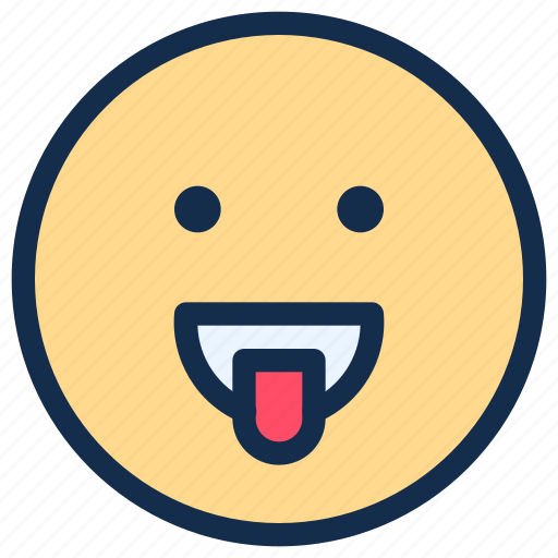 Emoji, emoticon, emotion, happy, smile, tongue icon - Download on Iconfinder