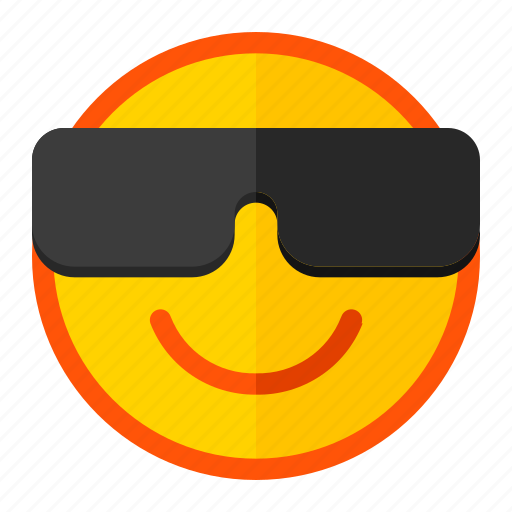Cool, emoji, emoticon, expression, glasses, impressive, perky icon - Download on Iconfinder