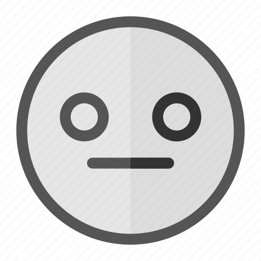 Dumb, emoji, emoticon, expression, robot, silent icon - Download on Iconfinder