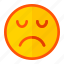 emoji, emoticon, expression, happy, moody, not, unwell 