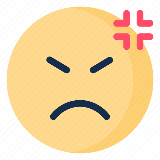 Angry, bad, emoji, emoticon, emotion, mad icon - Download on Iconfinder