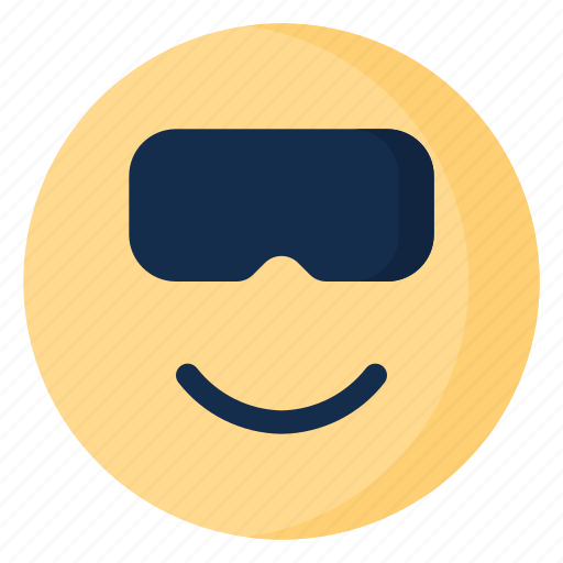 Emoji, emoticon, emotion, glasses, happy, smile icon - Download on Iconfinder