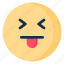 emoji, emoticon, emotion, happy, tongue 