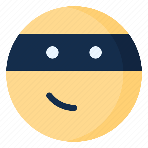 Emoji, emoticon, emotion, ninja, thief icon - Download on Iconfinder