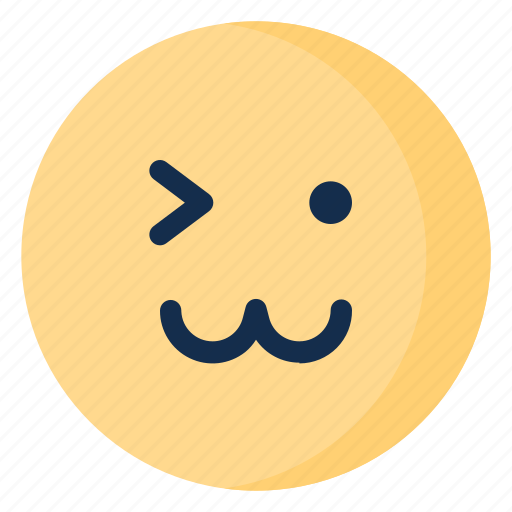 Cat, emoji, emoticon, emotion, face, happy, wink icon - Download on Iconfinder
