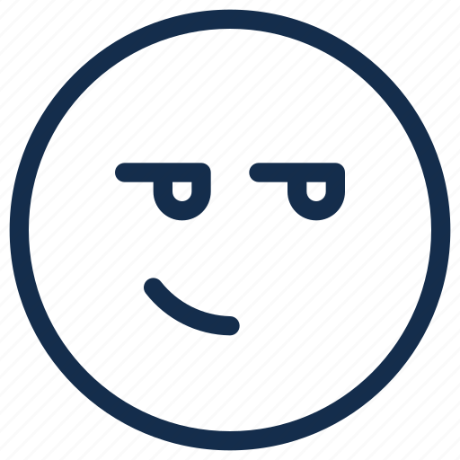 Angry, bored, emoji, emoticon, emotion, smirk icon - Download on Iconfinder