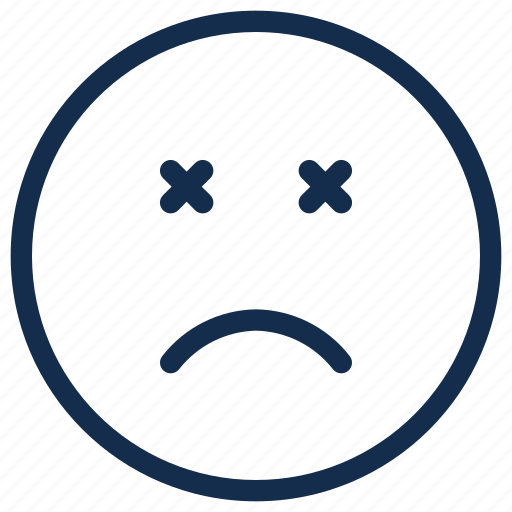 Dead, emoji, emoticon, emotion, sad icon - Download on Iconfinder