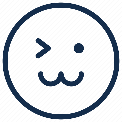 Cat, emoji, emoticon, emotion, face, happy, wink icon - Download on Iconfinder