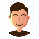 avatar, emoticon, man, people, smile, smiley, user