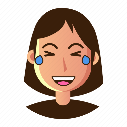 Avatar, emoticon, laugh, people, smiley, user, woman icon - Download on Iconfinder