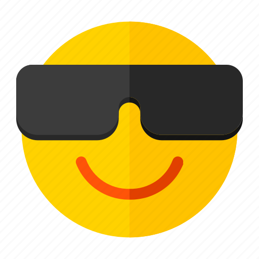 Cool, emoticon, glasses icon - Download on Iconfinder