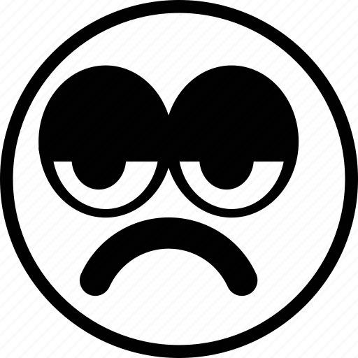 Emoticon, bored, emotion, face, sad icon - Download on Iconfinder