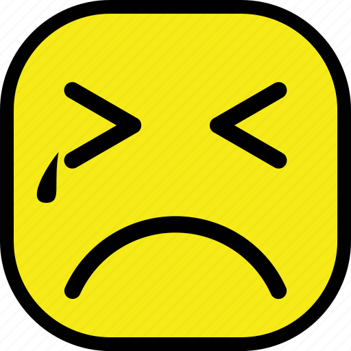 Emoticon, cry, expression, face, sad icon - Download on Iconfinder