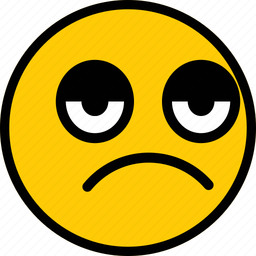 Emoticon, bored, emoji, expression, sad icon - Download on Iconfinder