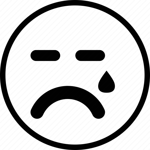 Emoticon, cry, emotion, face, sad icon - Download on Iconfinder