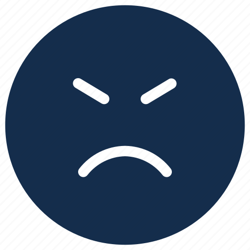 Angry, emoji, emoticon, emotion, mad, sad icon - Download on Iconfinder