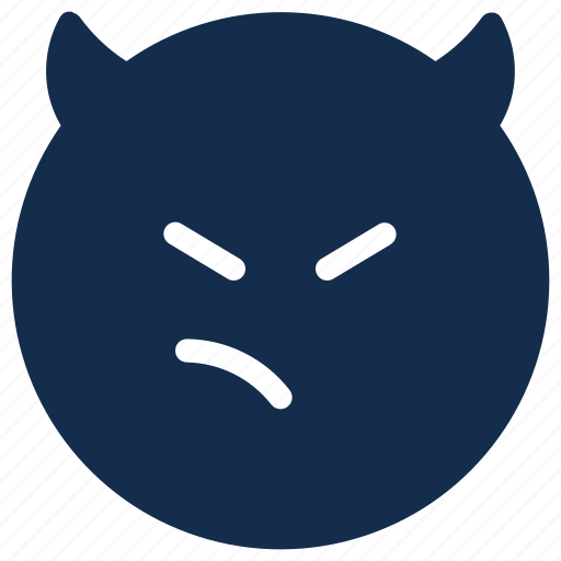 Angry, bad, devil, emoji, emoticon, emotion, mad icon - Download on Iconfinder