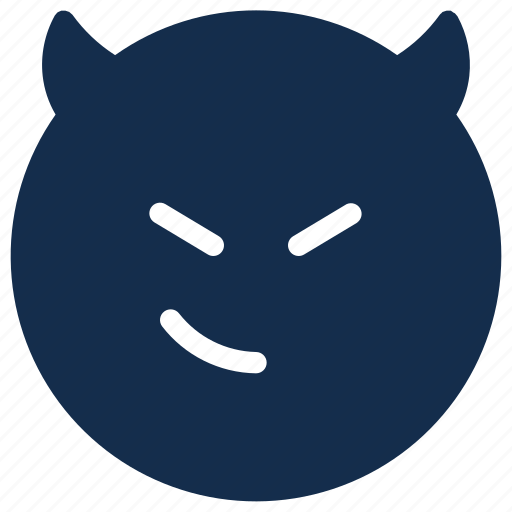 Devil, emoji, emoticon, emotion, smile, smirk icon - Download on Iconfinder
