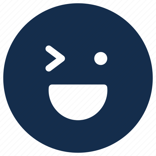 Emoji, emoticon, emotion, happy, smile, wink icon - Download on Iconfinder