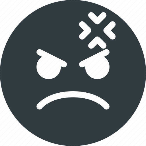 Angry, emoji, emote, emoticon, emoticons icon - Download on Iconfinder