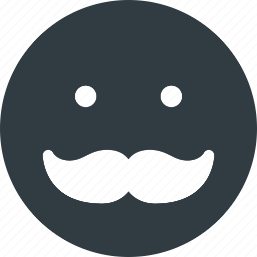 Emoji, emote, emoticon, emoticons, mustache icon - Download on Iconfinder
