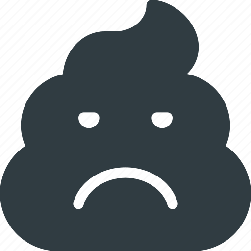 Emoji, emote, emoticon, emoticons, poo, sad icon - Download on Iconfinder